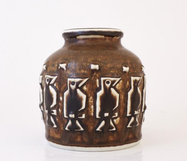 Brown Ceramic Vase - Jørgen Mogensen Royal Copenhagen Denmark 1961 - 21485