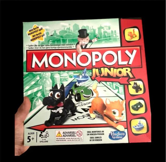 Monopoly junior spil Monopoly spil børn brætspil