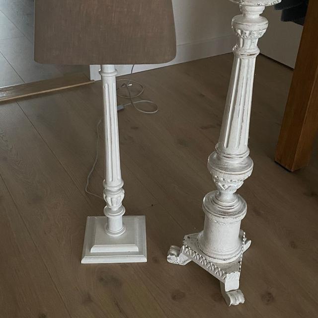 Lysestake og lampe