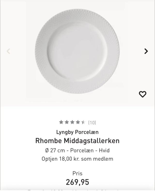 Lyngby porcelæn tallerken