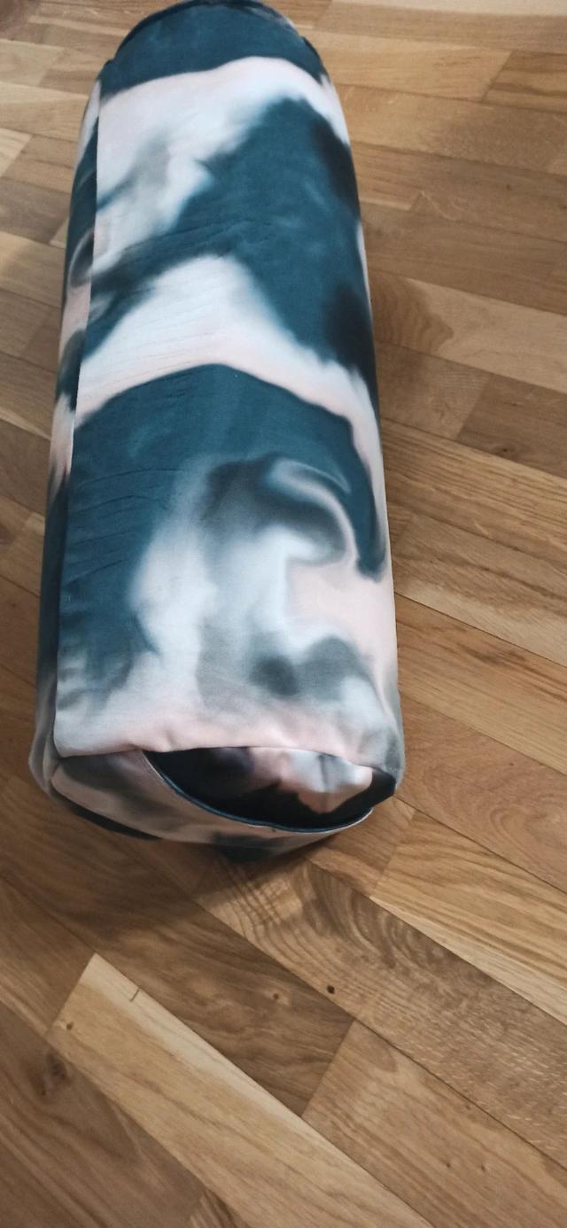 Bolster wałek joga poduszka z eko łuską gryki Abstrakcja 60 x 20 cm