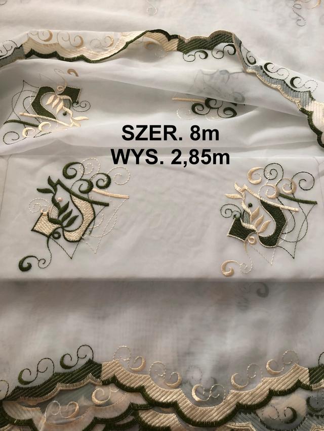 NOWA Duża Turecka Elegancka Firana Firanka wys 285m x szer 8m