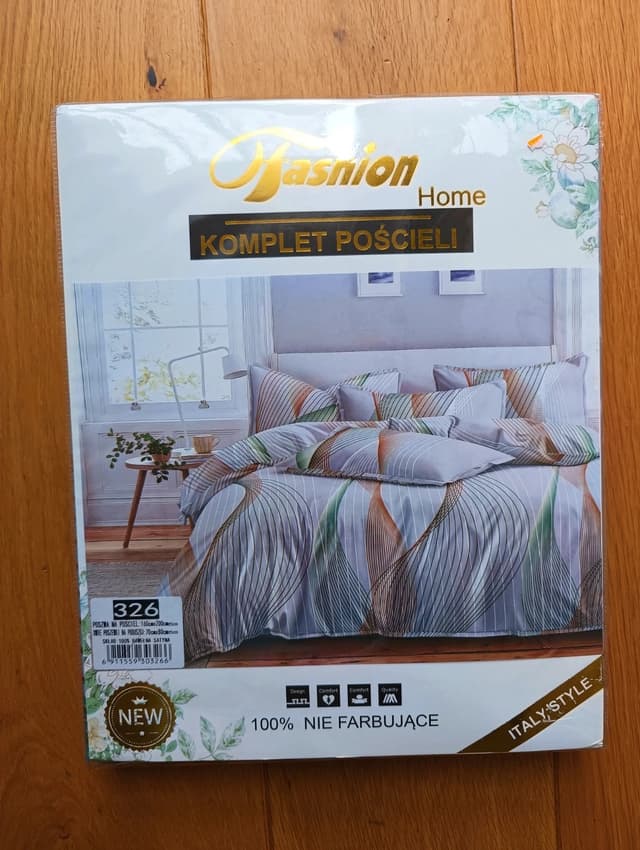 Elegancka Pościel Komplet 160x200 Bawełna Zestaw na Prezent Premium