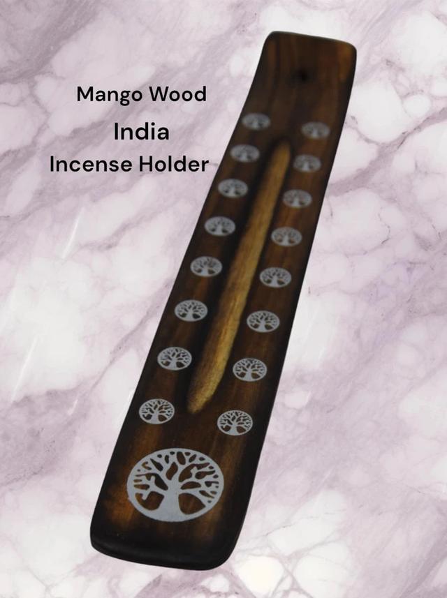 Mango Wood Incense Holder Aromatherapy Zen Decor India