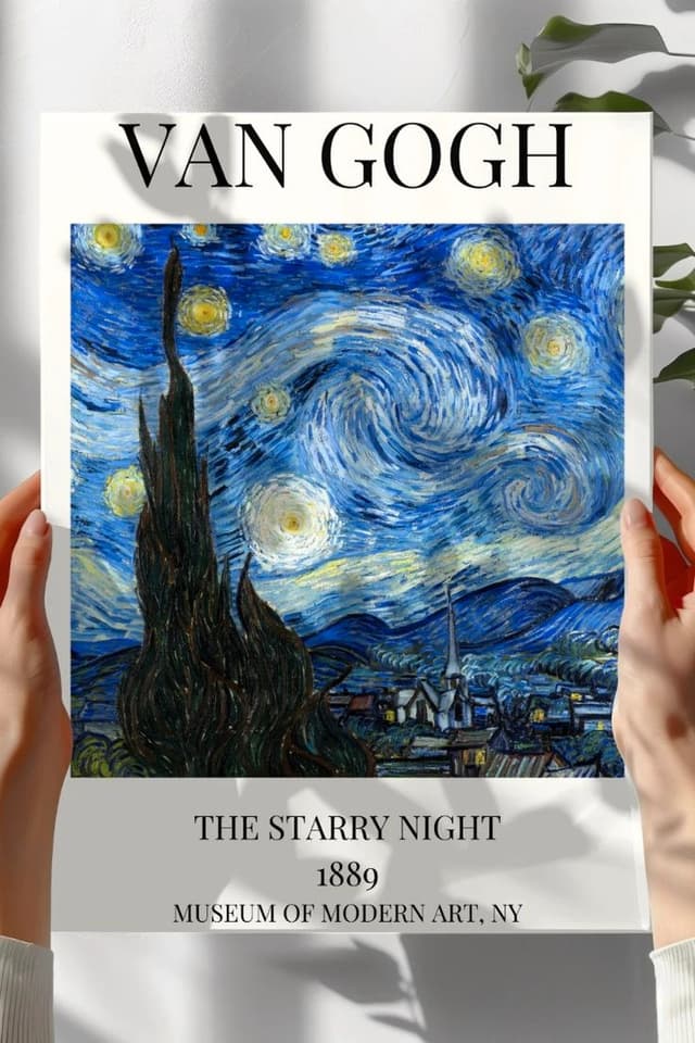 Plakat A3 Gwiaździsta noc Vincent van Gogh