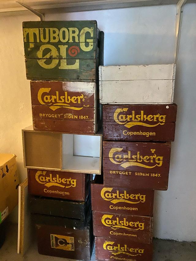 Trækasser  Carlsberg og Tuborg