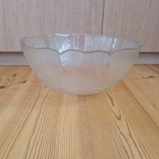 Glas Stor skål Punch-bowle