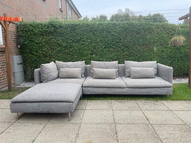 Sofa stof 5 pers