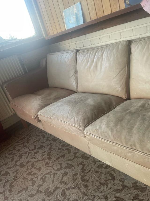 Sofa læder 3 pers