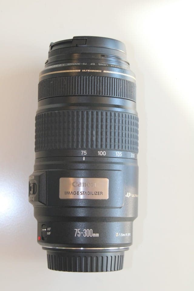 Telezoom Canon 75-300mm 4-56 IS