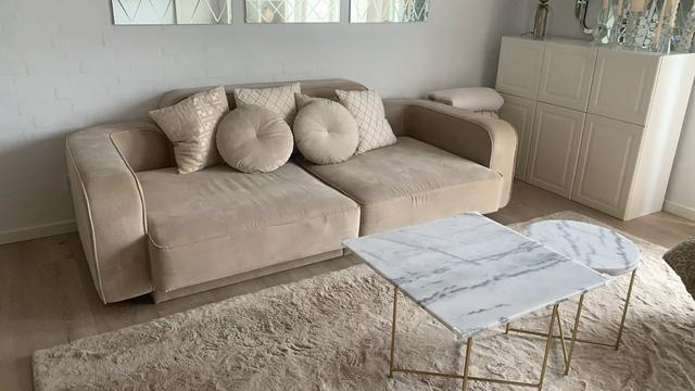 Sofa velour 3 pers