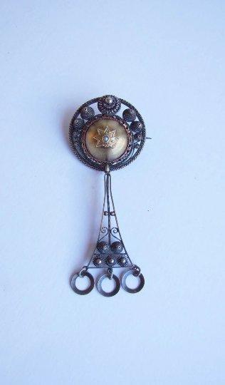 Norge Solje brosch // Art Nouveau brosch 1900 silver