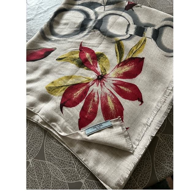 PRADA beige scarf