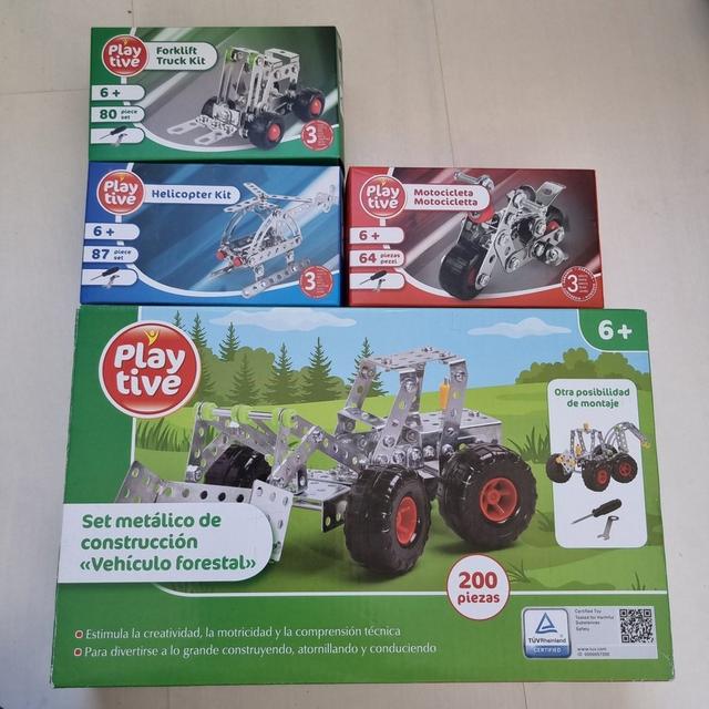 4 Playtive Metallbygge Set som Meccano