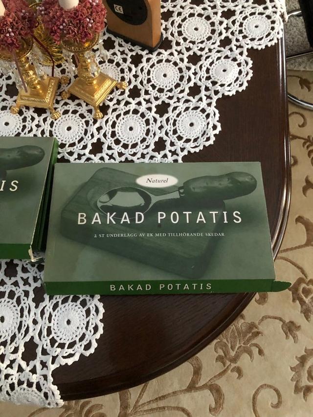 4 st Underlägg i EK 4 st skedar till bakad potatis