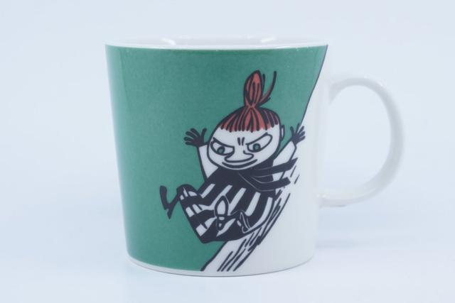 Muminmugg Lilla My glider grön / Moomin Mug Little My Sliding [B]