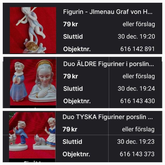 5 figuriner - bland annat Jlmenau + Gräfenthal + Wagner  Apel