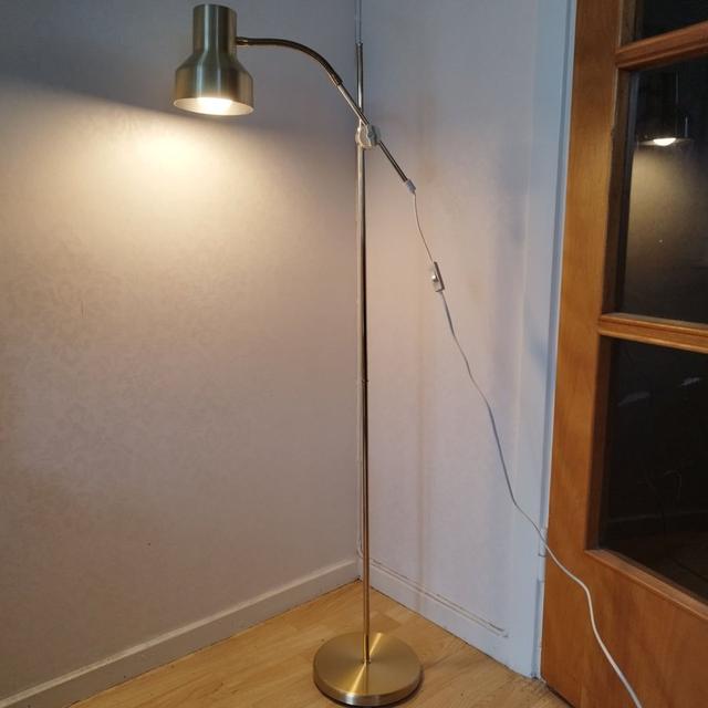 Vintage GOLVLAMPA Belid 1970-/80 tal justerbar i mässing