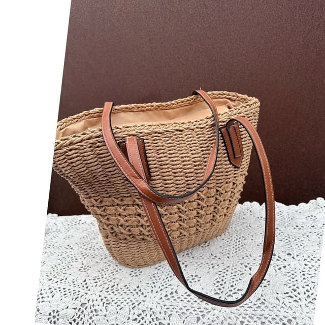 Stråväska boho hippie Korgväska Tote Väska natur strandväska ibiza shopping