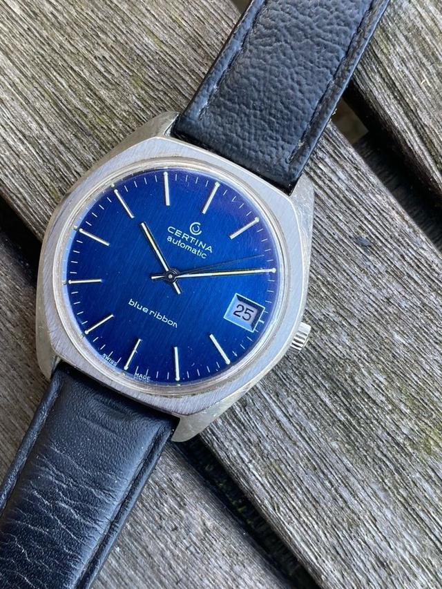 Personlig favorit 1960-tals Certina Automatic *blue ribbon* ”VOLVO””