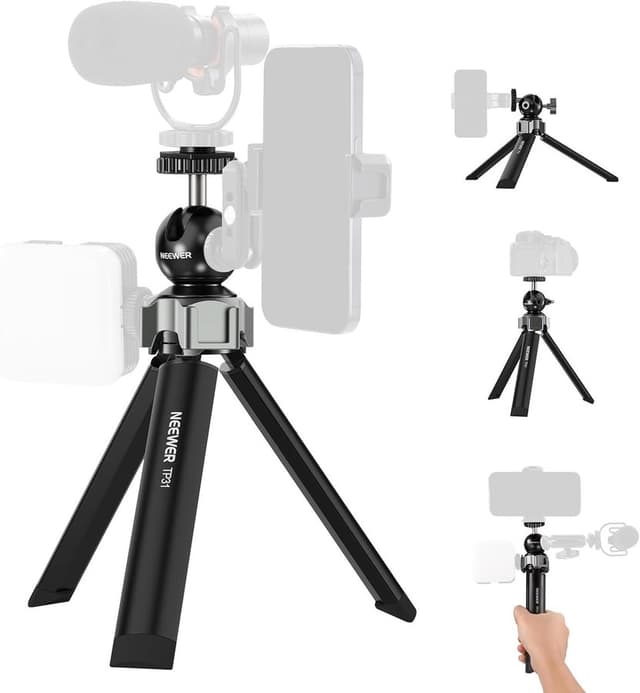 NYTT NEEWER TP31 Minimetallstativ | 1/4" skruv | GoPro iPhone |Ordpris 419kr