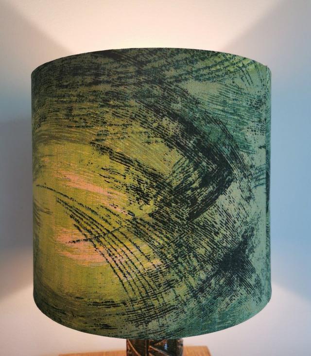 Modern lampshade~green~large~perfekt skick~