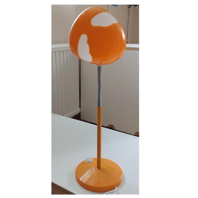 Ikea retro Bordslampa Skrivbordslampa " SKOJIG" orange plast