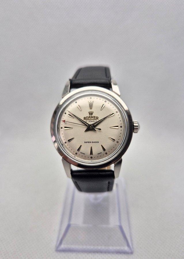 Vintage Roamer Super-Shock 17 Jewels Stainless Steel Watch