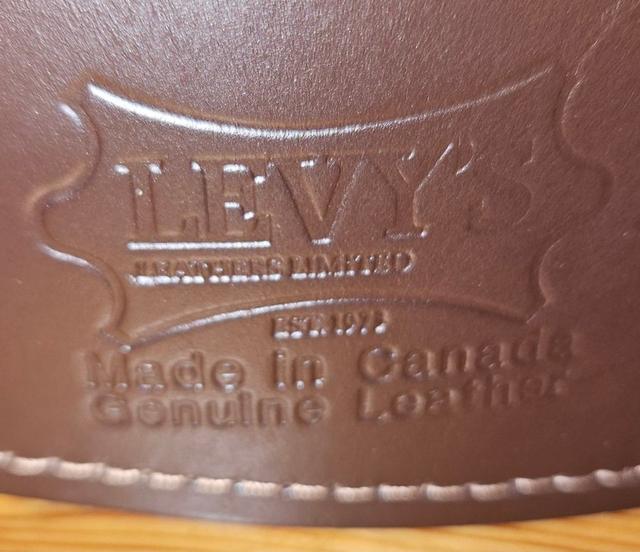 LEVYS LEATHER LIMITED CANADA! PATRONBÄLTE I LÄDER FACK FÖR PATRONER NYSKICK