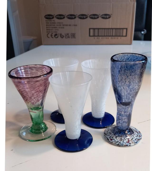 5st glas blandat snaps glas