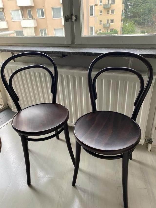 3 stycken Thonet No 14 Stolar