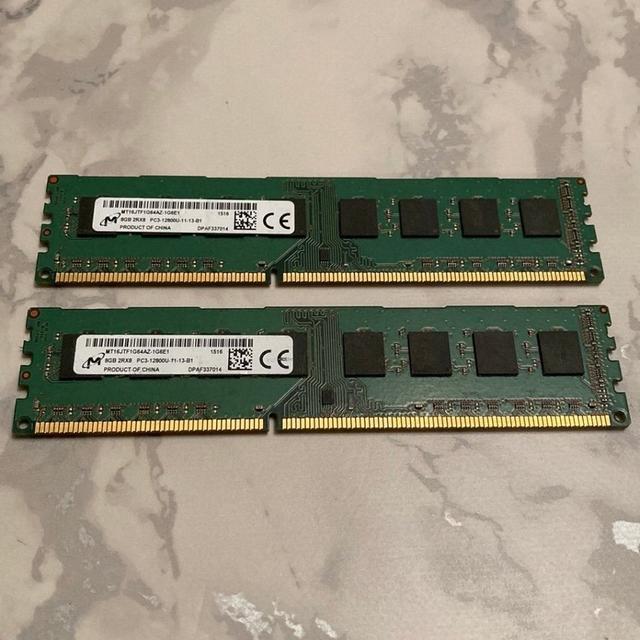 Ddr3 16gb pc3-12800u (8x2)