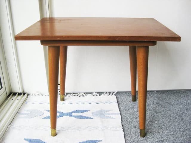 50- 60 tal Roterande Teak BORD Bröderna Miller AB Bankeryd nr 1199 Rare Sällsynt